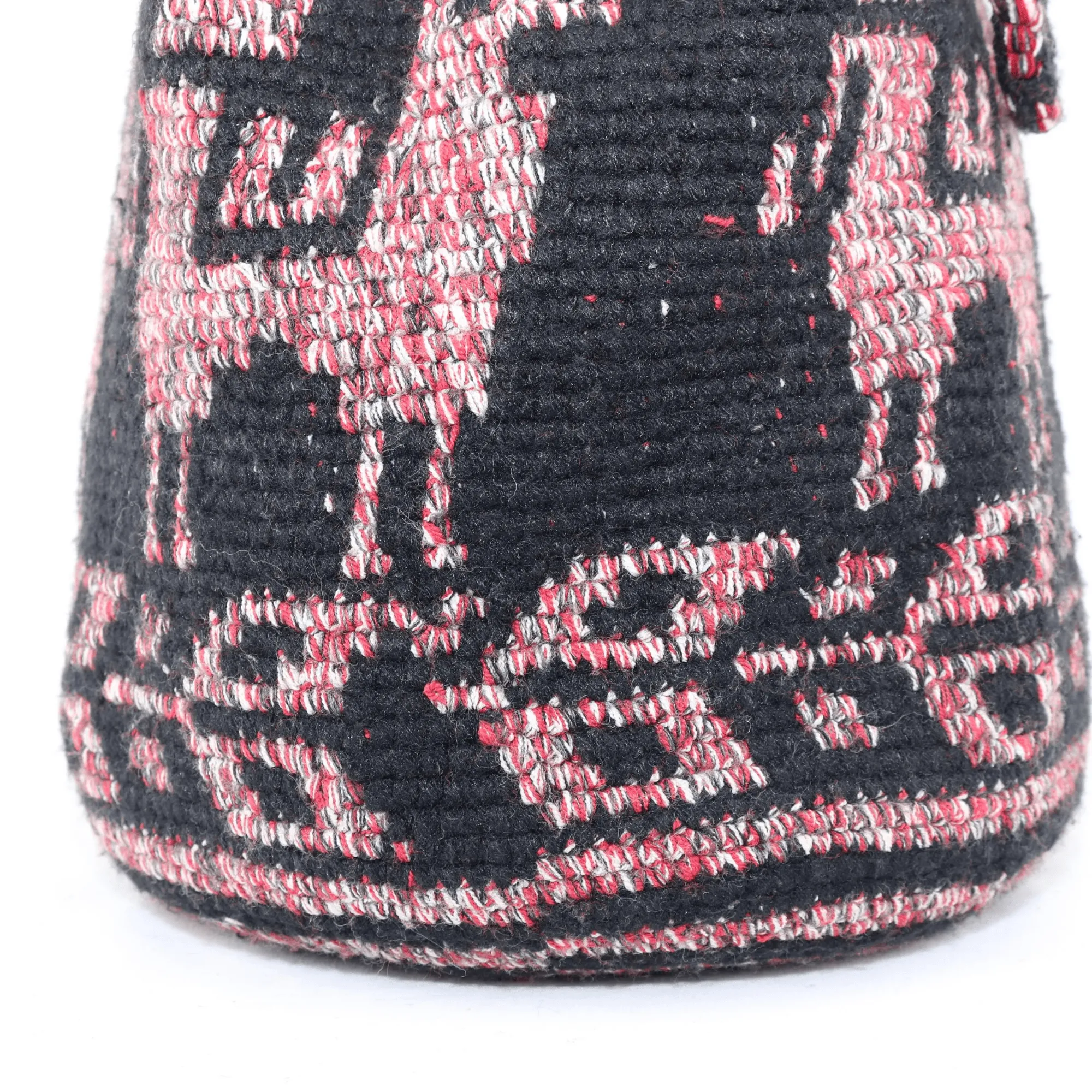 Women’s Tote Bag with Black and Red Alpaca Design