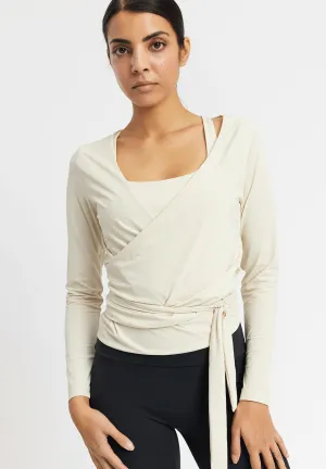 Wrap Tee Valencia - summer sand