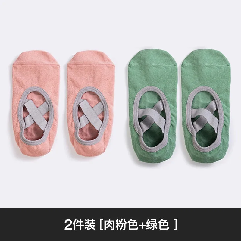 Yoga Socks Non-Slip Thin Cotton Socks for Workout and Dance Indoor Pilates Sports