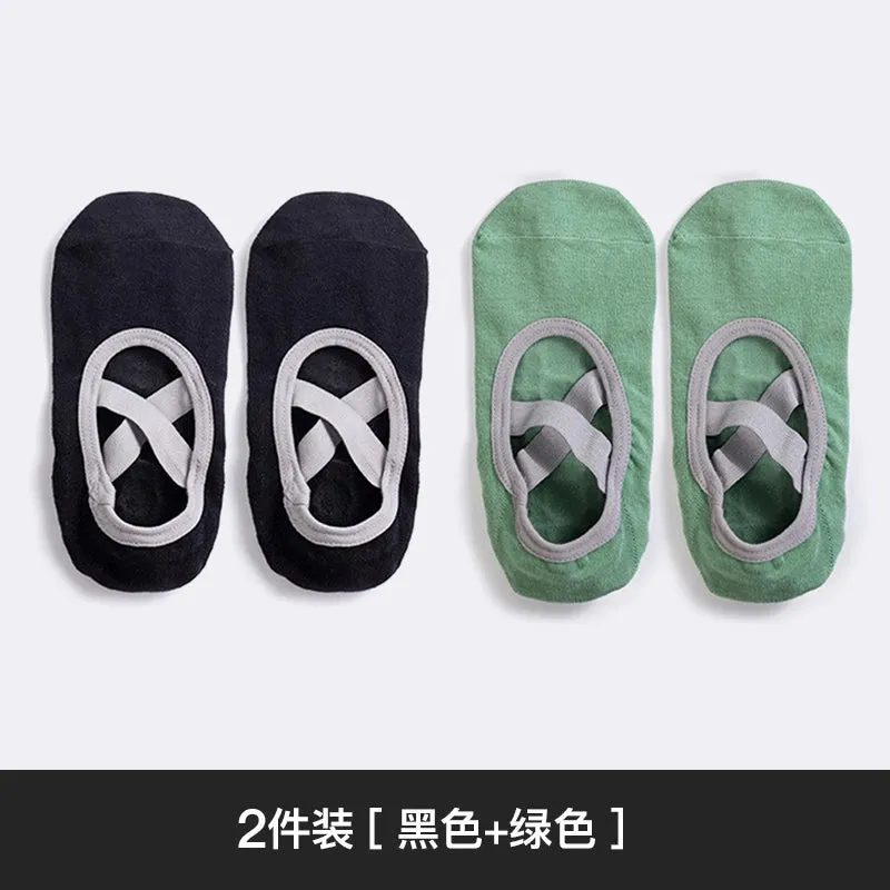 Yoga Socks Non-Slip Thin Cotton Socks for Workout and Dance Indoor Pilates Sports