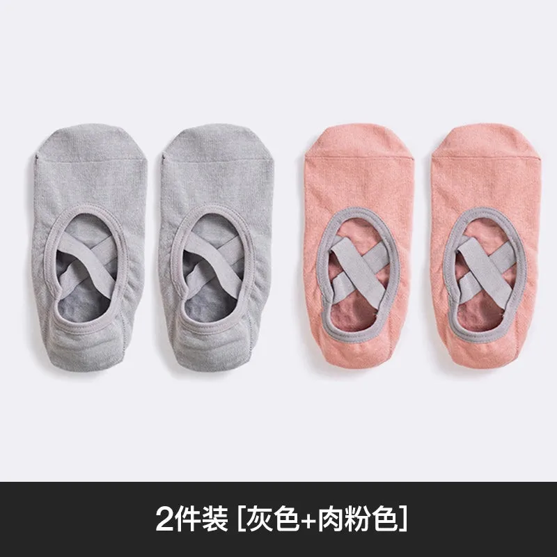 Yoga Socks Non-Slip Thin Cotton Socks for Workout and Dance Indoor Pilates Sports