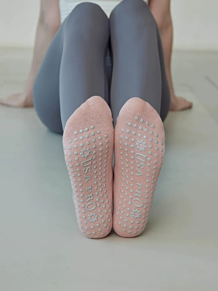 Yoga Socks Non-Slip Thin Cotton Socks for Workout and Dance Indoor Pilates Sports