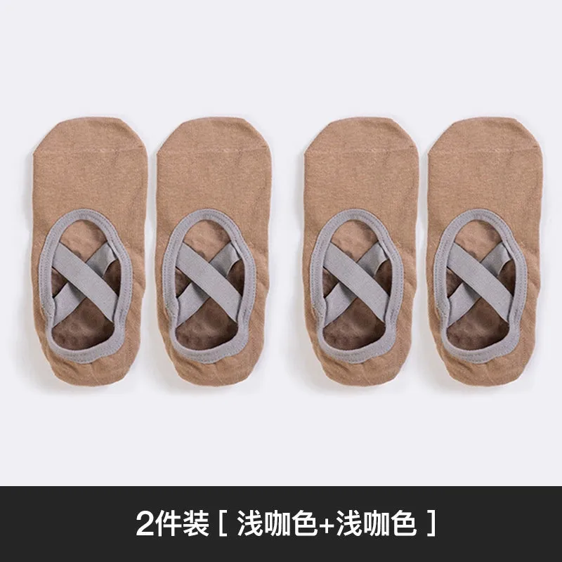 Yoga Socks Non-Slip Thin Cotton Socks for Workout and Dance Indoor Pilates Sports