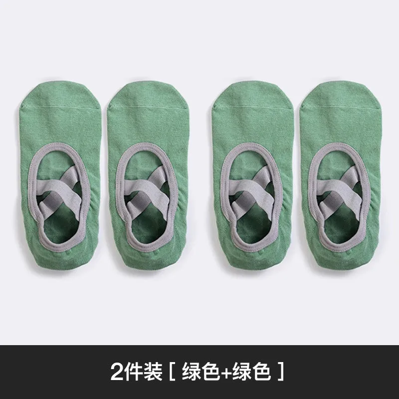 Yoga Socks Non-Slip Thin Cotton Socks for Workout and Dance Indoor Pilates Sports