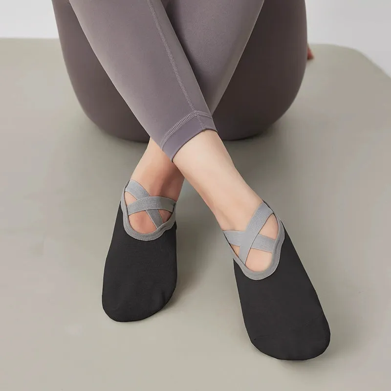 Yoga Socks Non-Slip Thin Cotton Socks for Workout and Dance Indoor Pilates Sports