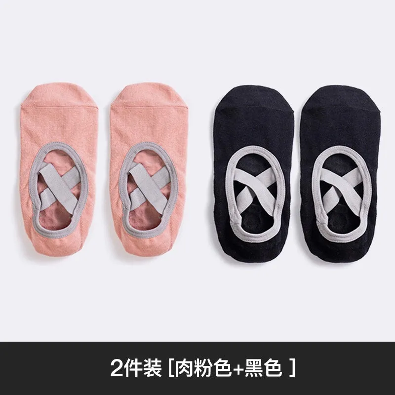Yoga Socks Non-Slip Thin Cotton Socks for Workout and Dance Indoor Pilates Sports