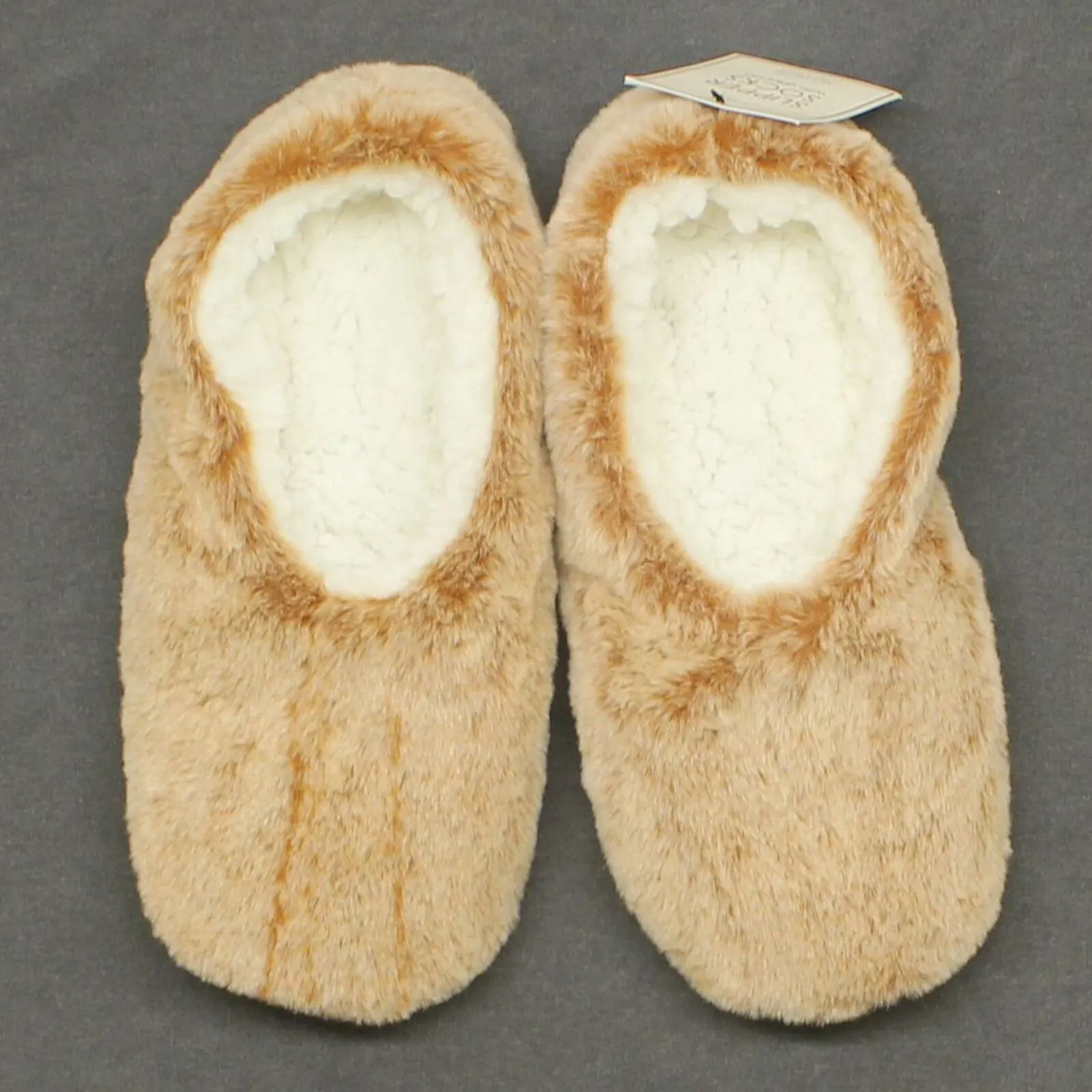 ZUZIFY Women's Faux Fur Pull On Slipper Socks