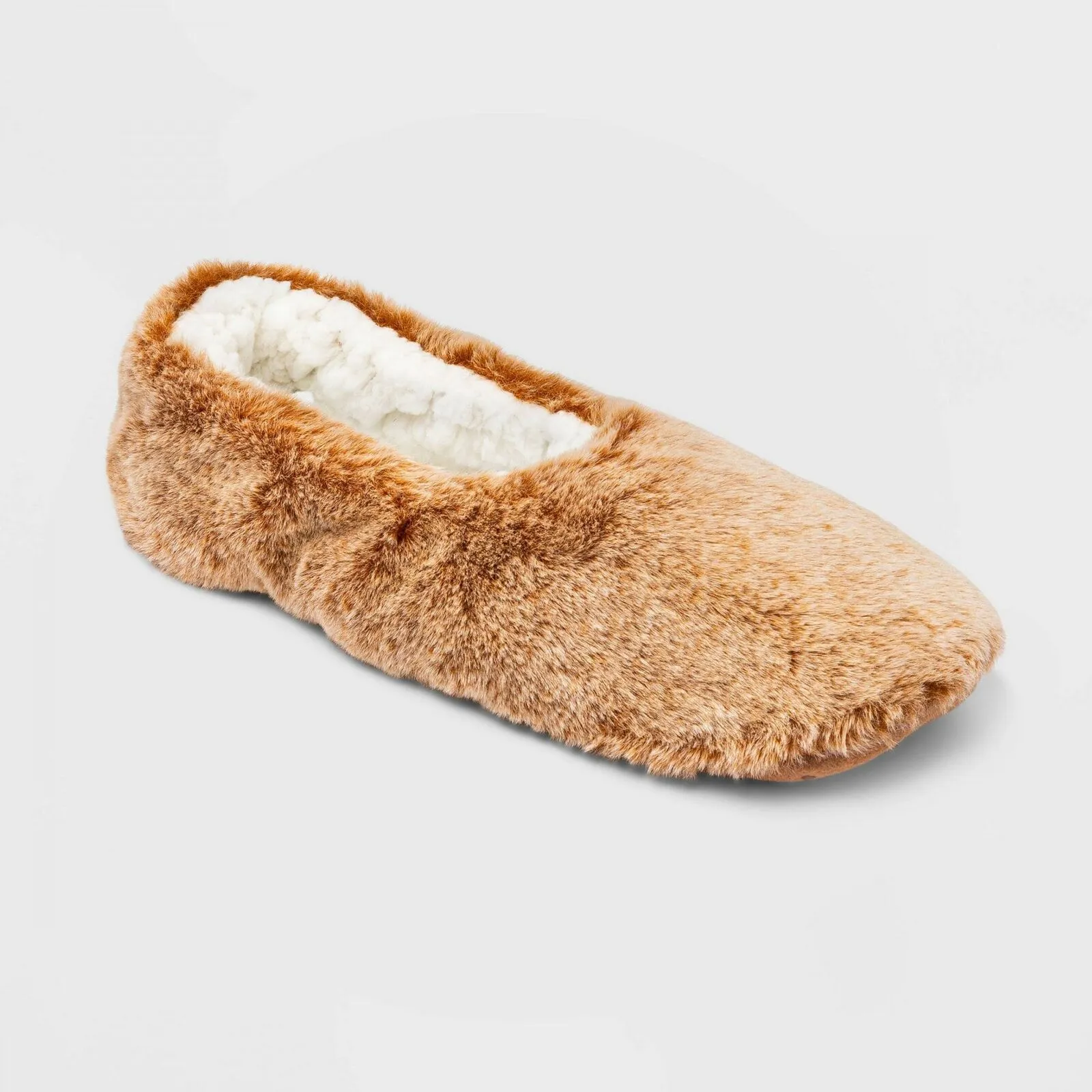 ZUZIFY Women's Faux Fur Pull On Slipper Socks