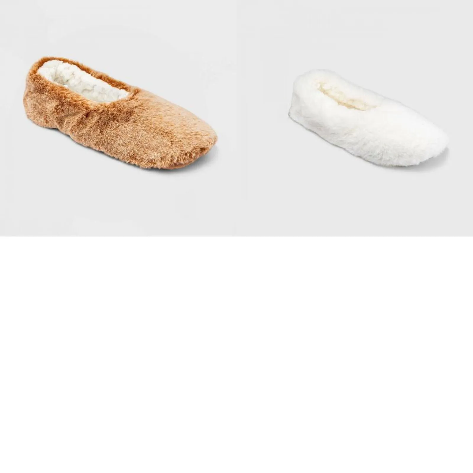 ZUZIFY Women's Faux Fur Pull On Slipper Socks