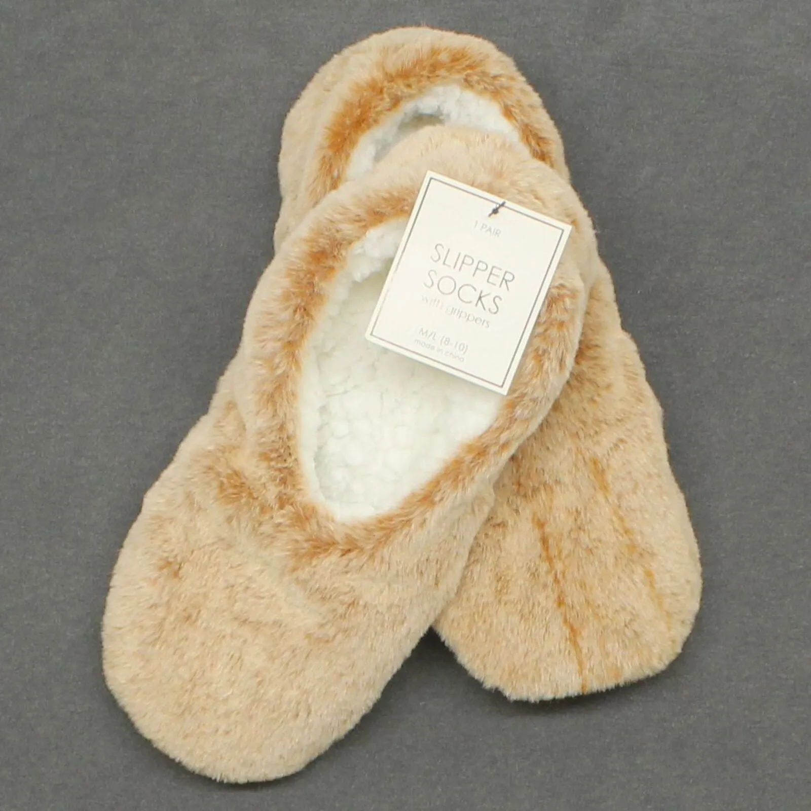 ZUZIFY Women's Faux Fur Pull On Slipper Socks